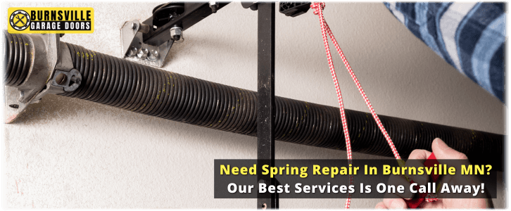 Broken Garage Door Spring Burnsville MN